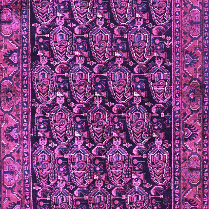 Machine Washable Persian Purple Traditional Area Rugs, wshtr551pur
