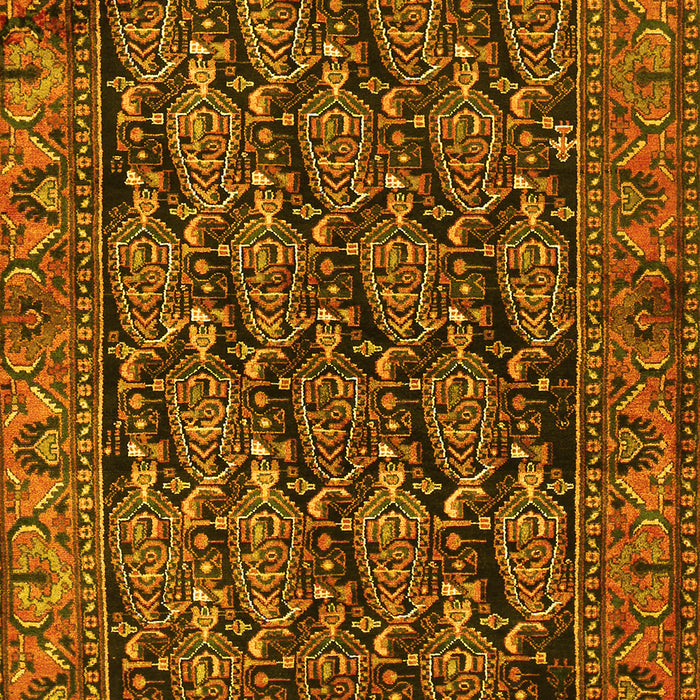 Machine Washable Persian Yellow Traditional Rug, wshtr551yw