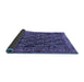 Sideview of Persian Blue Traditional Rug, tr551blu