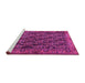 Sideview of Machine Washable Persian Pink Traditional Rug, wshtr551pnk