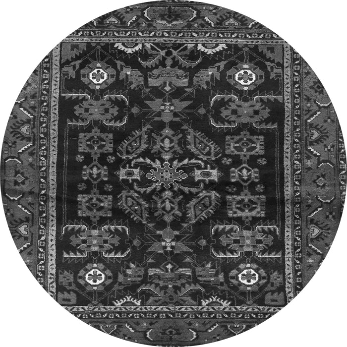 Square Persian Gray Traditional Rug, tr552gry
