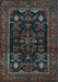 Machine Washable Persian Light Blue Traditional Rug, wshtr552lblu