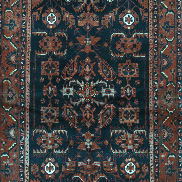 Machine Washable Persian Light Blue Traditional Rug, wshtr552lblu