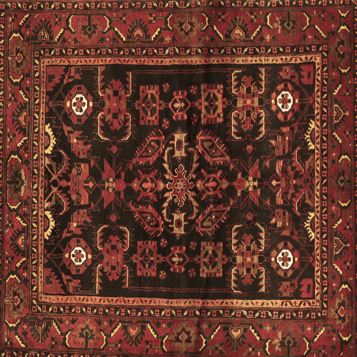 Square Machine Washable Persian Brown Traditional Rug, wshtr552brn