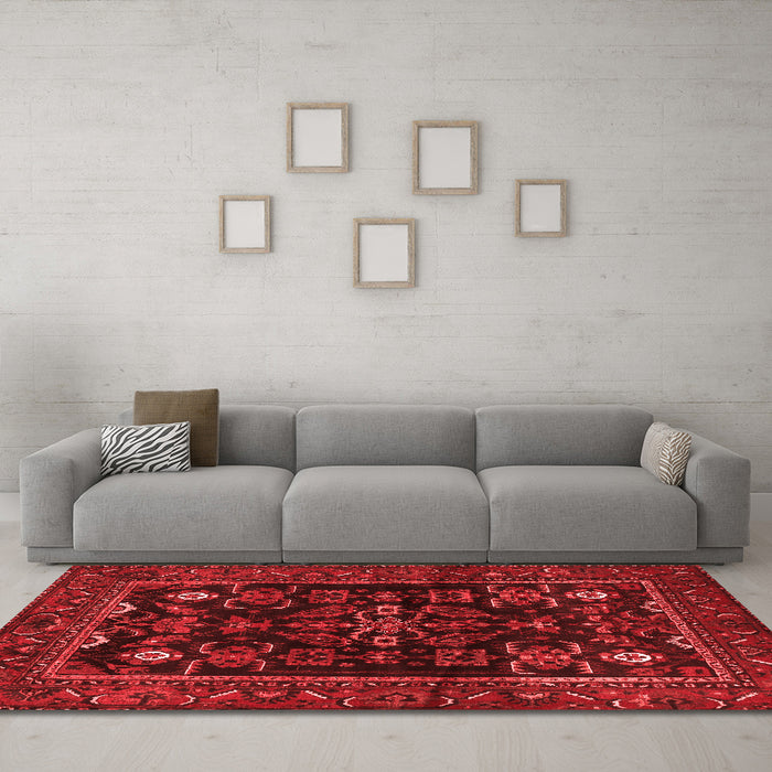 Traditional Red Washable Rugs