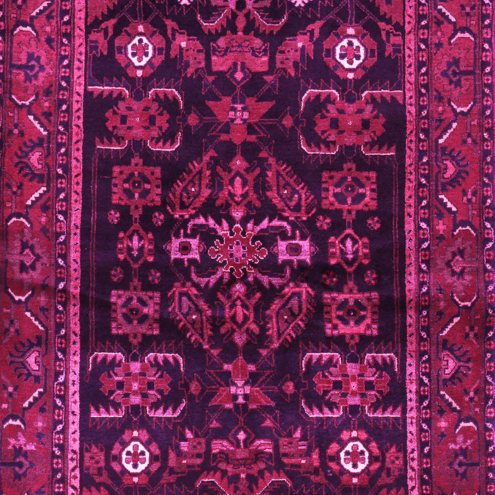 Machine Washable Persian Pink Traditional Rug, wshtr552pnk