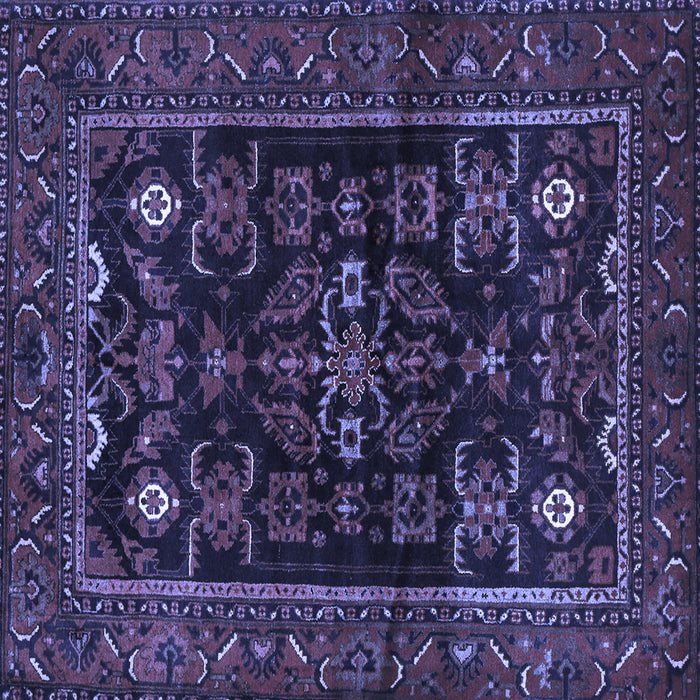 Square Persian Blue Traditional Rug, tr552blu