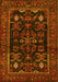 Machine Washable Persian Yellow Traditional Rug, wshtr552yw