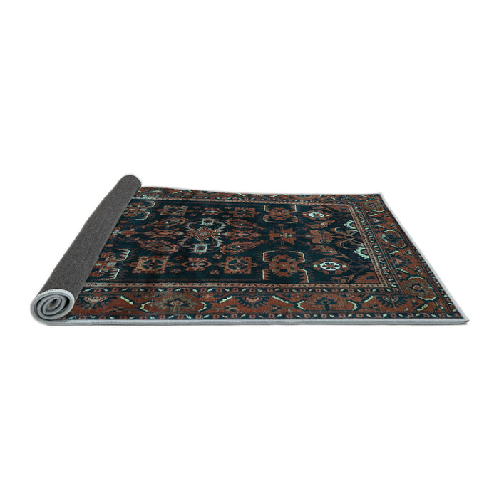Sideview of Persian Light Blue Traditional Rug, tr552lblu