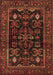 Machine Washable Persian Brown Traditional Rug, wshtr552brn