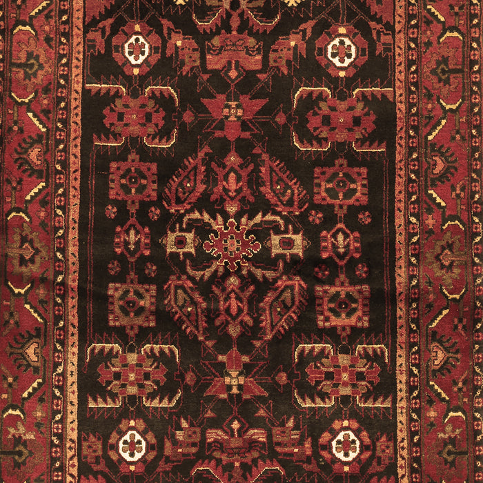 Machine Washable Persian Brown Traditional Rug, wshtr552brn