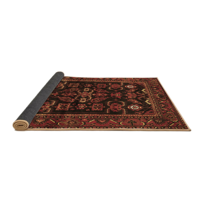 Sideview of Persian Brown Traditional Rug, tr552brn