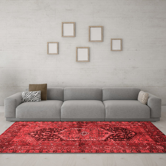 Traditional Red Washable Rugs