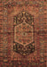 Machine Washable Persian Brown Traditional Rug, wshtr553brn