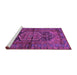 Sideview of Machine Washable Persian Purple Traditional Area Rugs, wshtr553pur