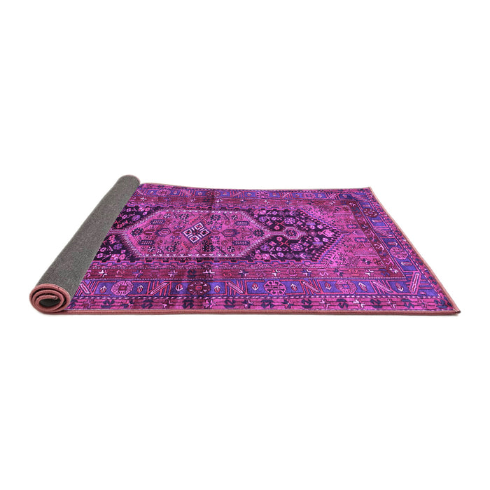 Sideview of Persian Purple Traditional Rug, tr553pur