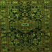 Serging Thickness of Persian Green Traditional Rug, tr554grn
