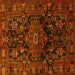 Square Persian Yellow Traditional Rug, tr554yw