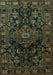 Persian Turquoise Traditional Rug, tr554turq