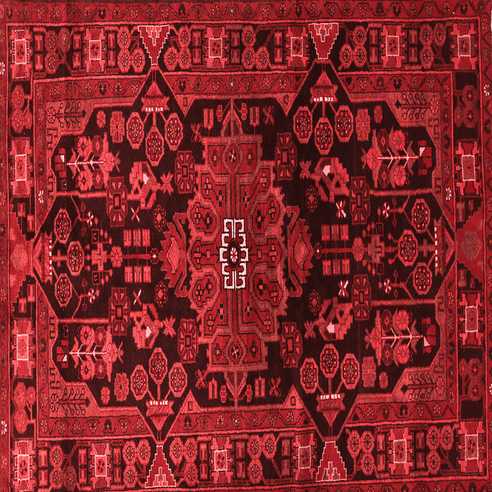 Machine Washable Persian Red Traditional Rug, wshtr554red