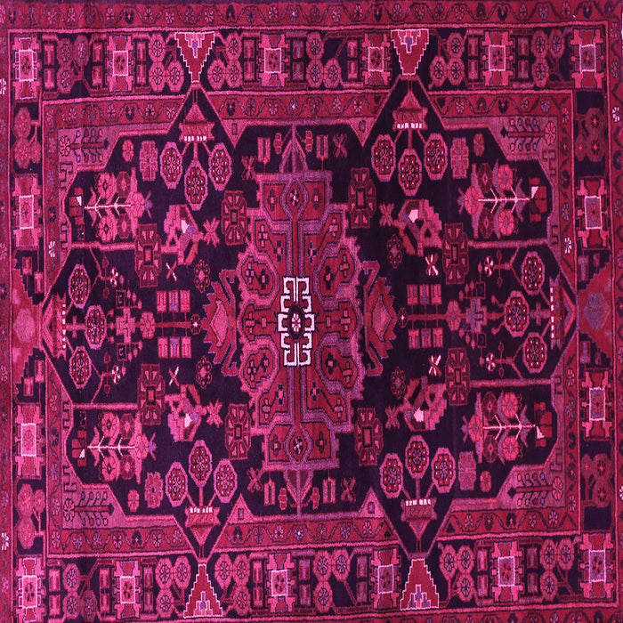 Square Persian Pink Traditional Rug, tr554pnk
