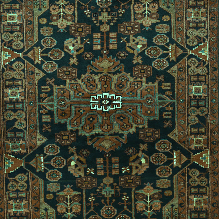 Machine Washable Persian Turquoise Traditional Area Rugs, wshtr554turq