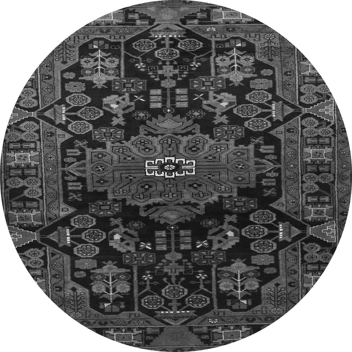 Machine Washable Persian Gray Traditional Rug, wshtr554gry