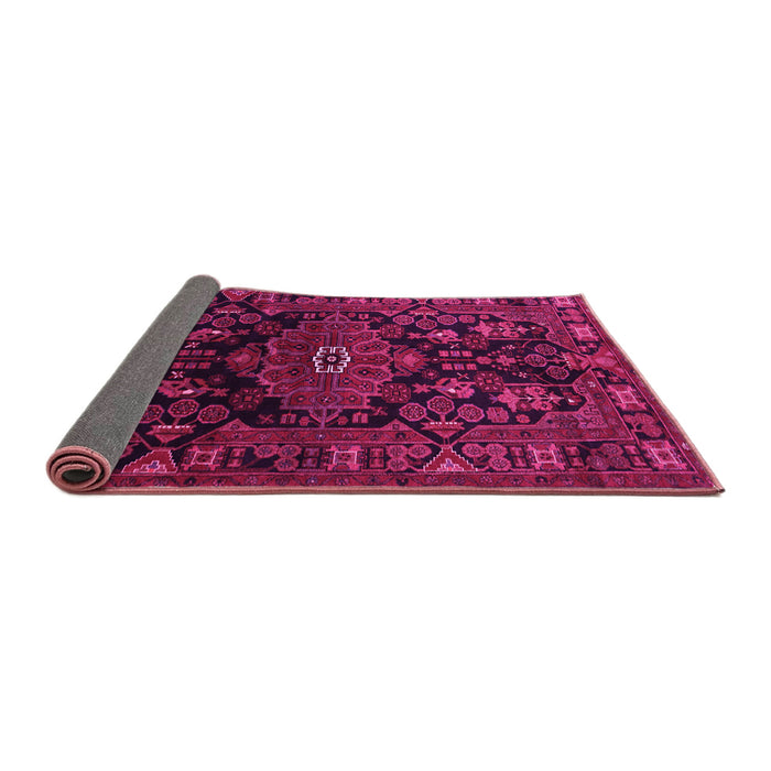 Sideview of Persian Pink Traditional Rug, tr554pnk