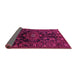 Sideview of Persian Pink Traditional Rug, tr554pnk