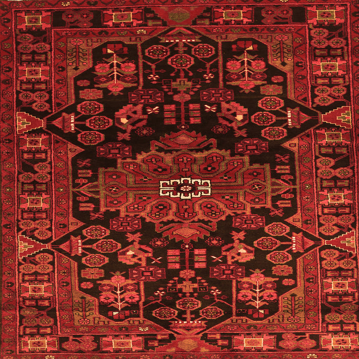 Serging Thickness of Persian Orange Traditional Rug, tr554org