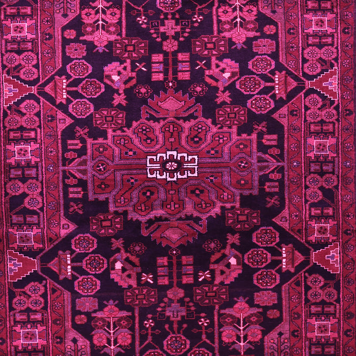 Machine Washable Persian Pink Traditional Rug, wshtr554pnk