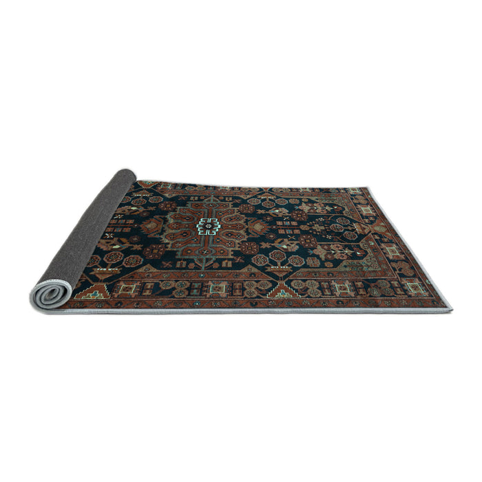Sideview of Persian Light Blue Traditional Rug, tr554lblu