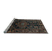 Sideview of Machine Washable Persian Light Blue Traditional Rug, wshtr554lblu