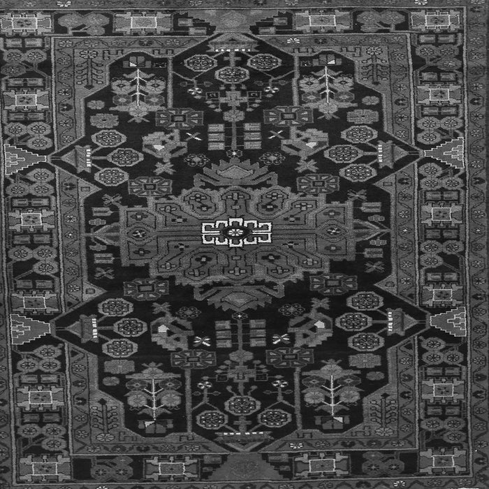 Serging Thickness of Persian Gray Traditional Rug, tr554gry