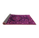 Sideview of Persian Purple Traditional Rug, tr554pur