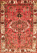 Serging Thickness of Machine Washable Persian Orange Traditional Area Rugs, wshtr555org