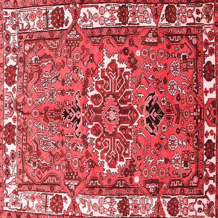 Machine Washable Persian Red Traditional Rug, wshtr555red