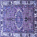 Square Persian Blue Traditional Rug, tr555blu