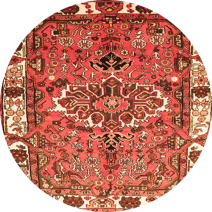Machine Washable Persian Orange Traditional Area Rugs, wshtr555org