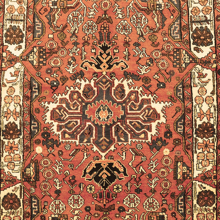 Machine Washable Persian Brown Traditional Rug, wshtr555brn