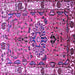 Square Persian Purple Traditional Rug, tr555pur