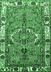 Persian Emerald Green Traditional Rug, tr555emgrn