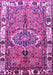 Machine Washable Persian Purple Traditional Area Rugs, wshtr555pur