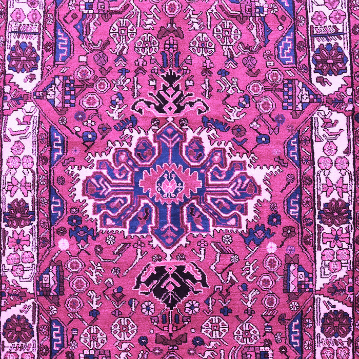 Machine Washable Persian Purple Traditional Area Rugs, wshtr555pur