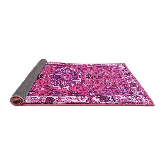 Sideview of Persian Pink Traditional Rug, tr555pnk