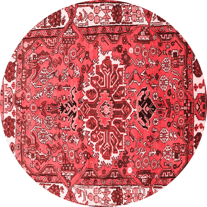 Machine Washable Persian Red Traditional Rug, wshtr555red