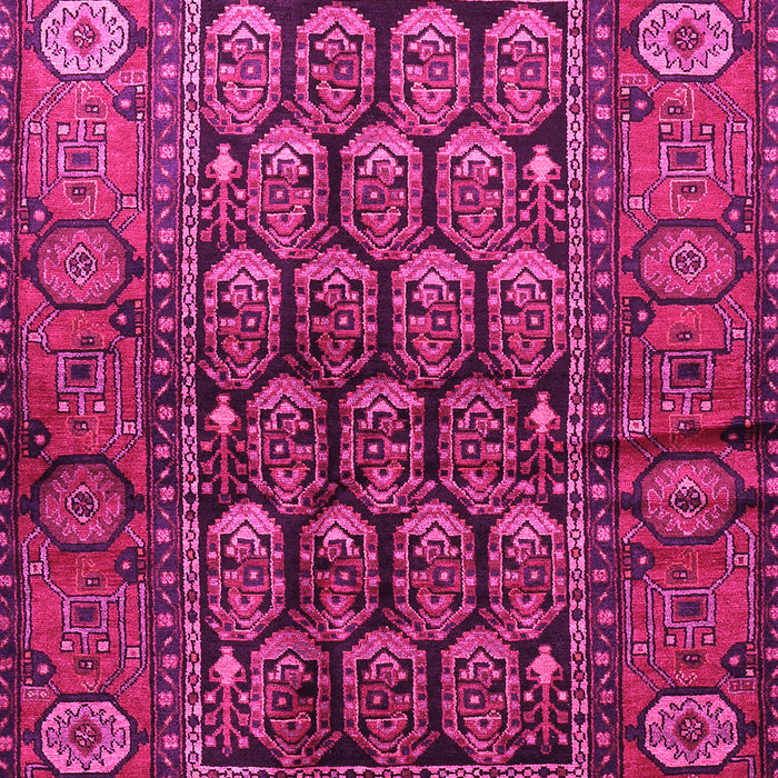 Machine Washable Persian Pink Traditional Rug, wshtr556pnk