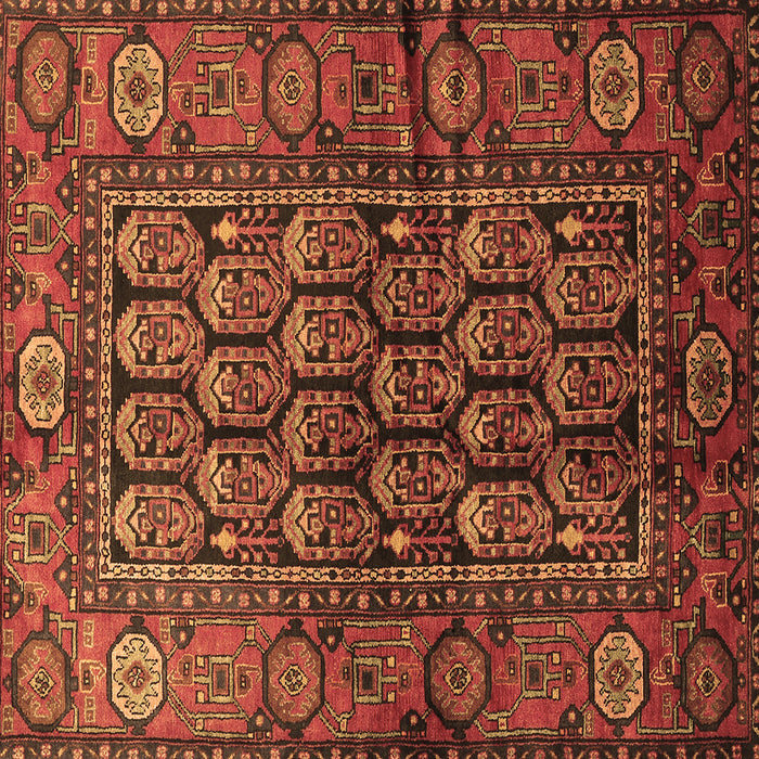 Square Persian Brown Traditional Rug, tr556brn