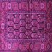 Square Machine Washable Persian Purple Traditional Area Rugs, wshtr556pur