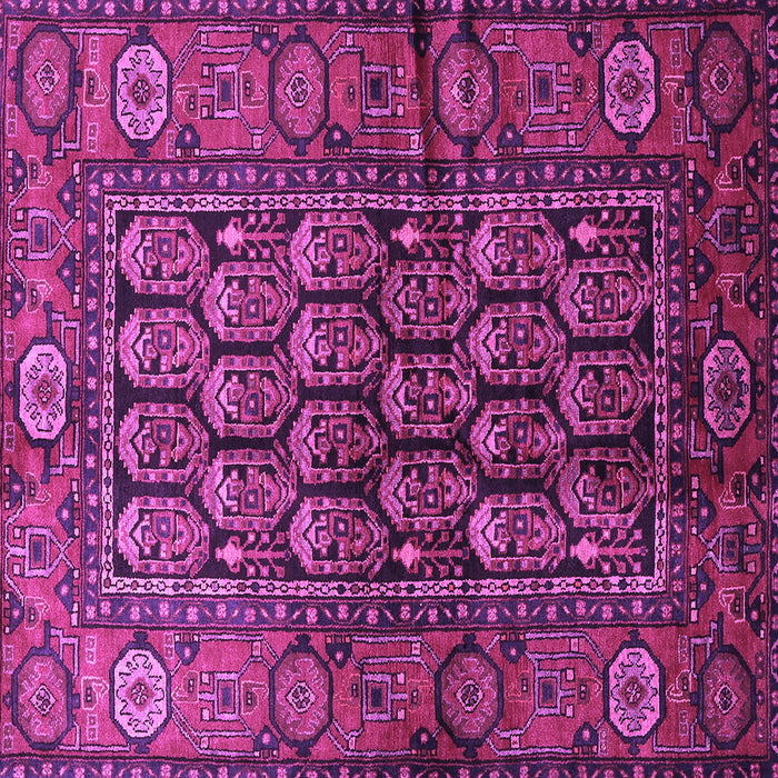 Square Persian Purple Traditional Rug, tr556pur